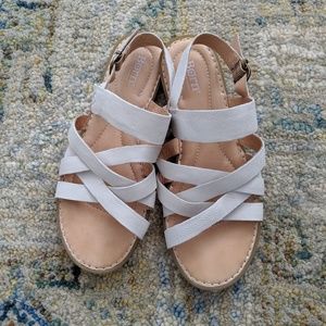 White Born Sandals